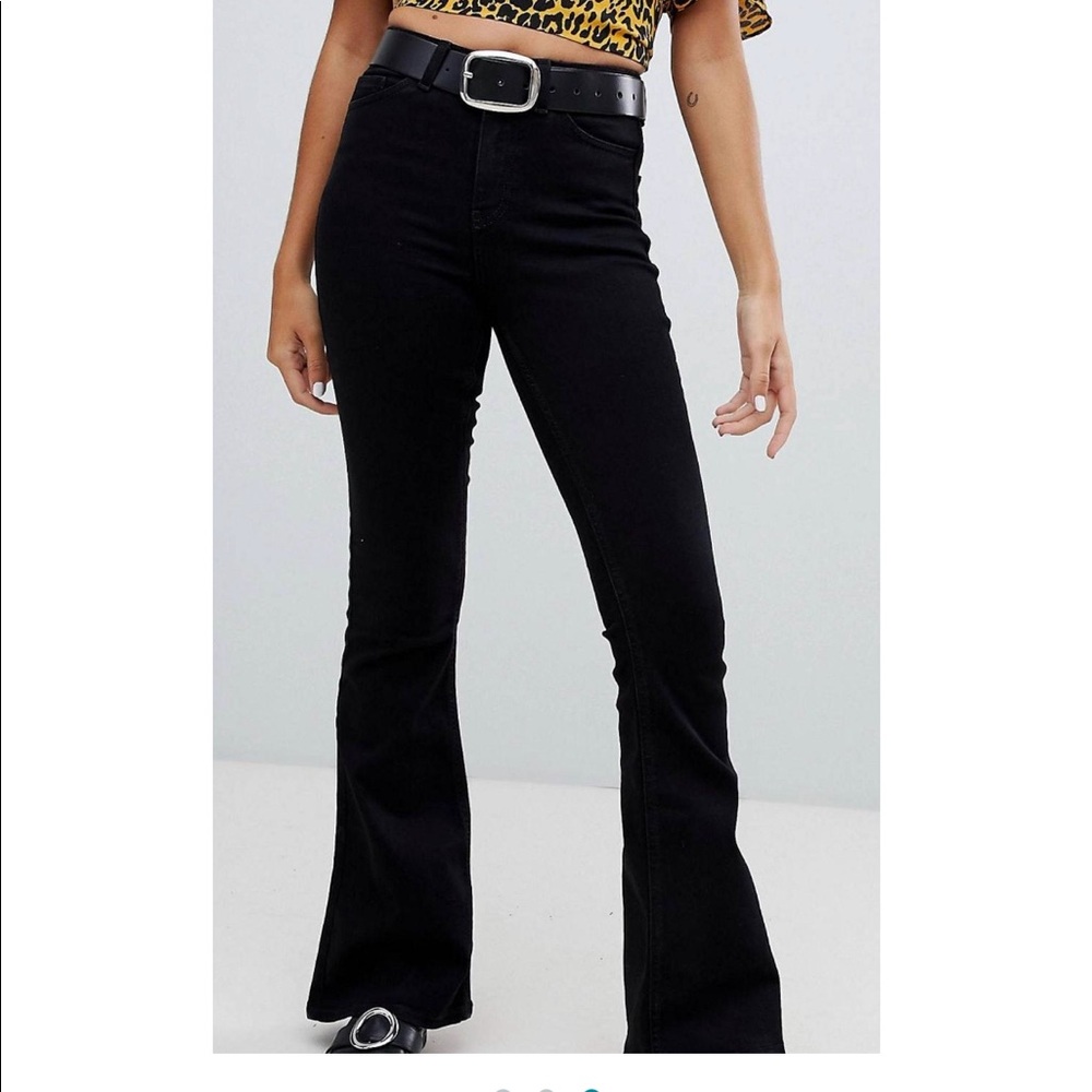 ASOS flare black jeans